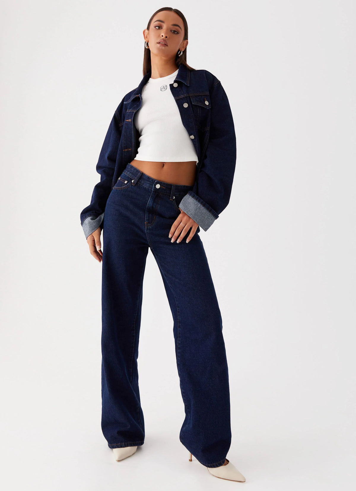 Back Again Straight Leg Denim Jeans - Blue