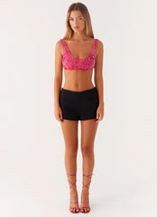 Mercer Sequin Bralette - Fuchsia