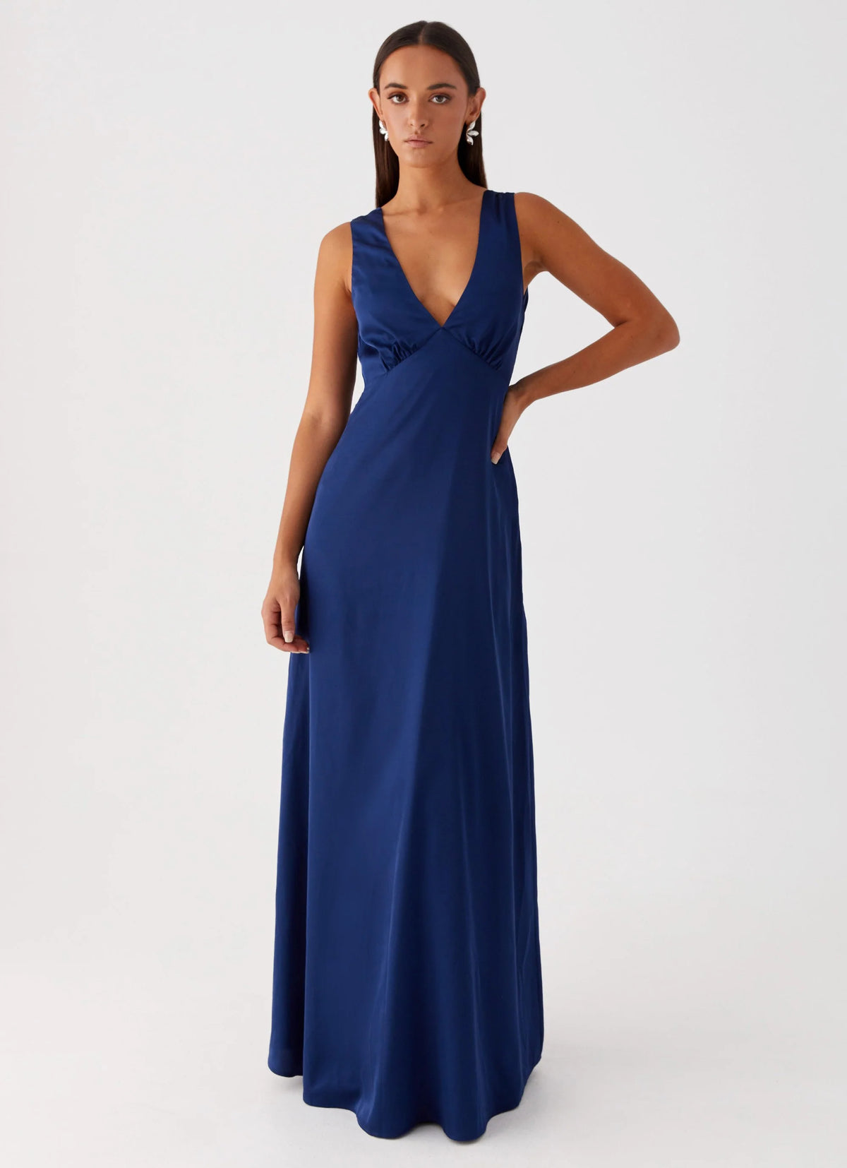 Winnie Cowl Back Maxi Dress - Navy