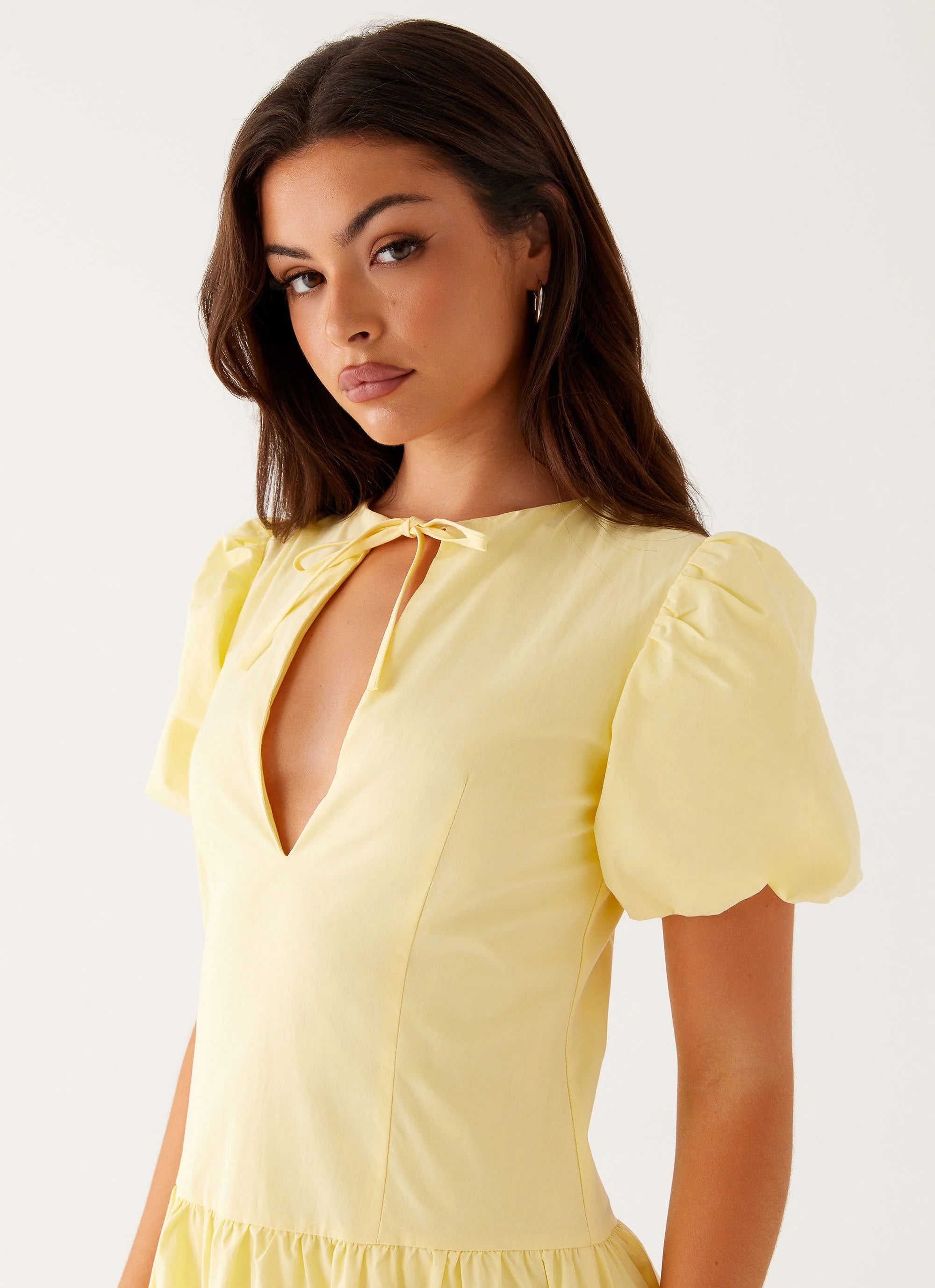 Reyna Midi Dress - Yellow