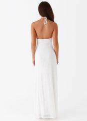 Latanya Sequin Maxi Dress - White