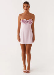 Patsie Strapless Mini Dress - Pink