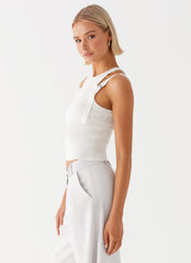 Keeley Racer Top - White