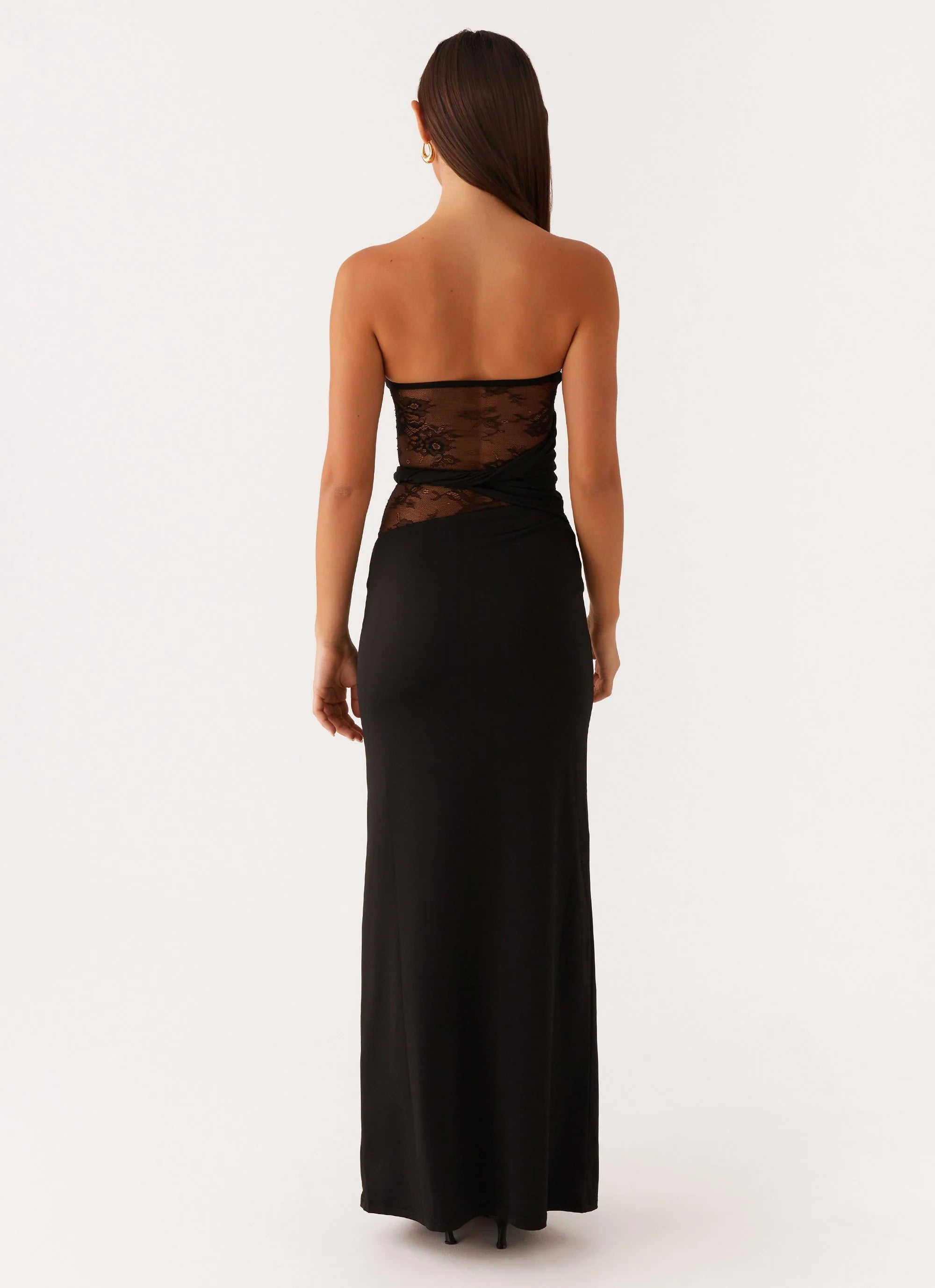 Karma Strapless Maxi Dress - Black