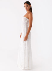 Lolita Lace Maxi Dress - Ivory