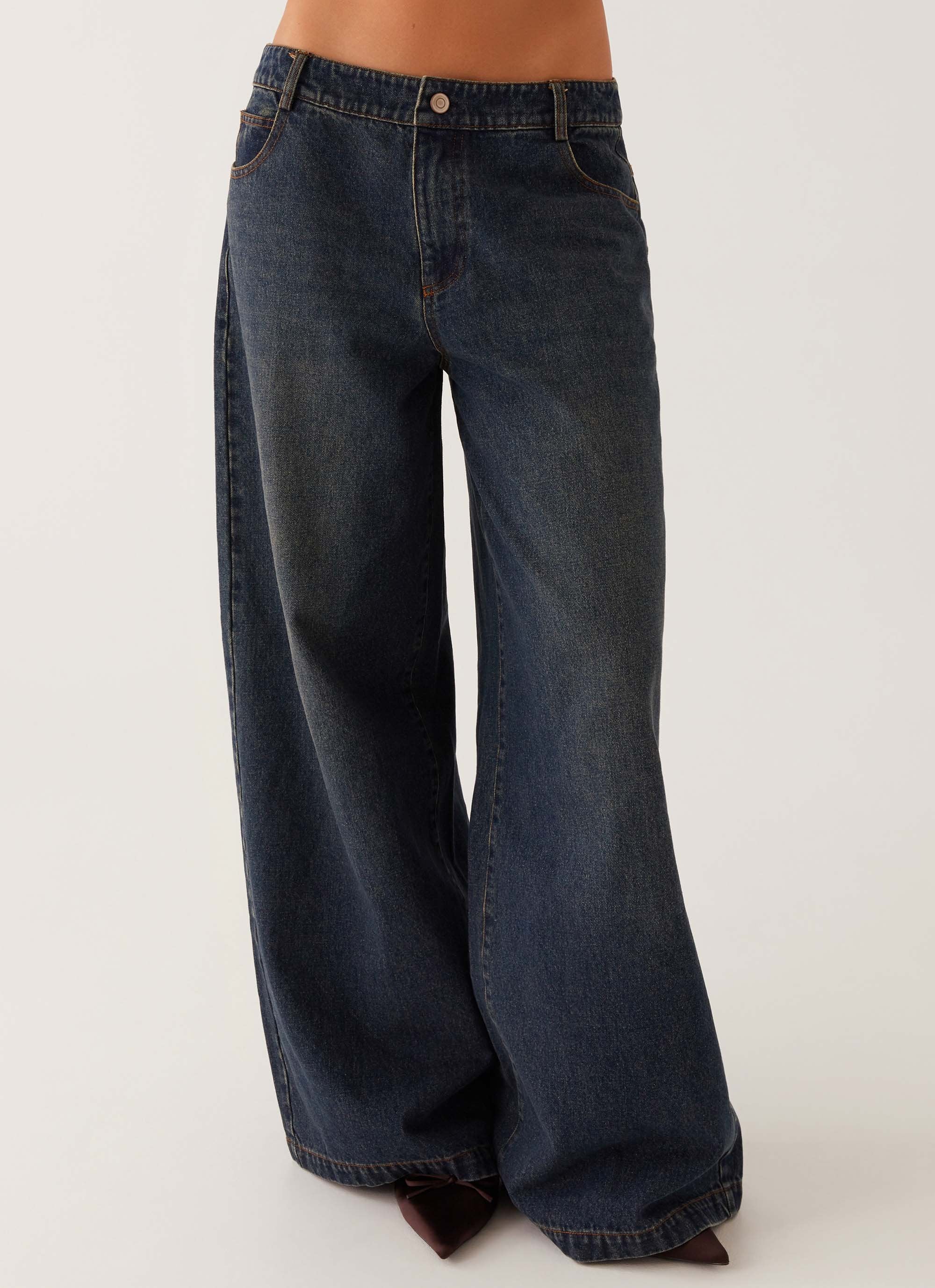 Colorado Wide Leg Jeans - Blue