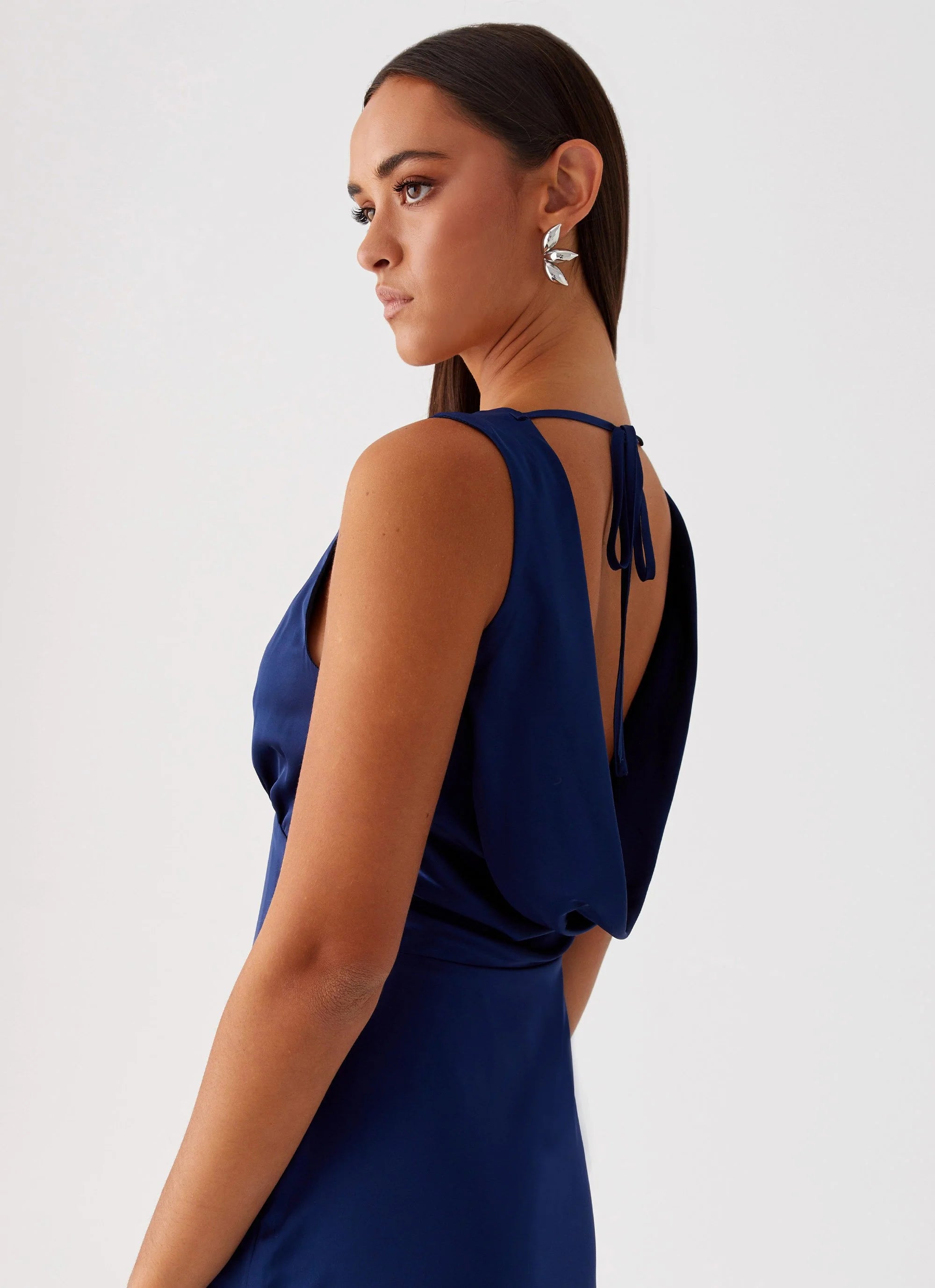 Winnie Cowl Back Maxi Dress - Navy