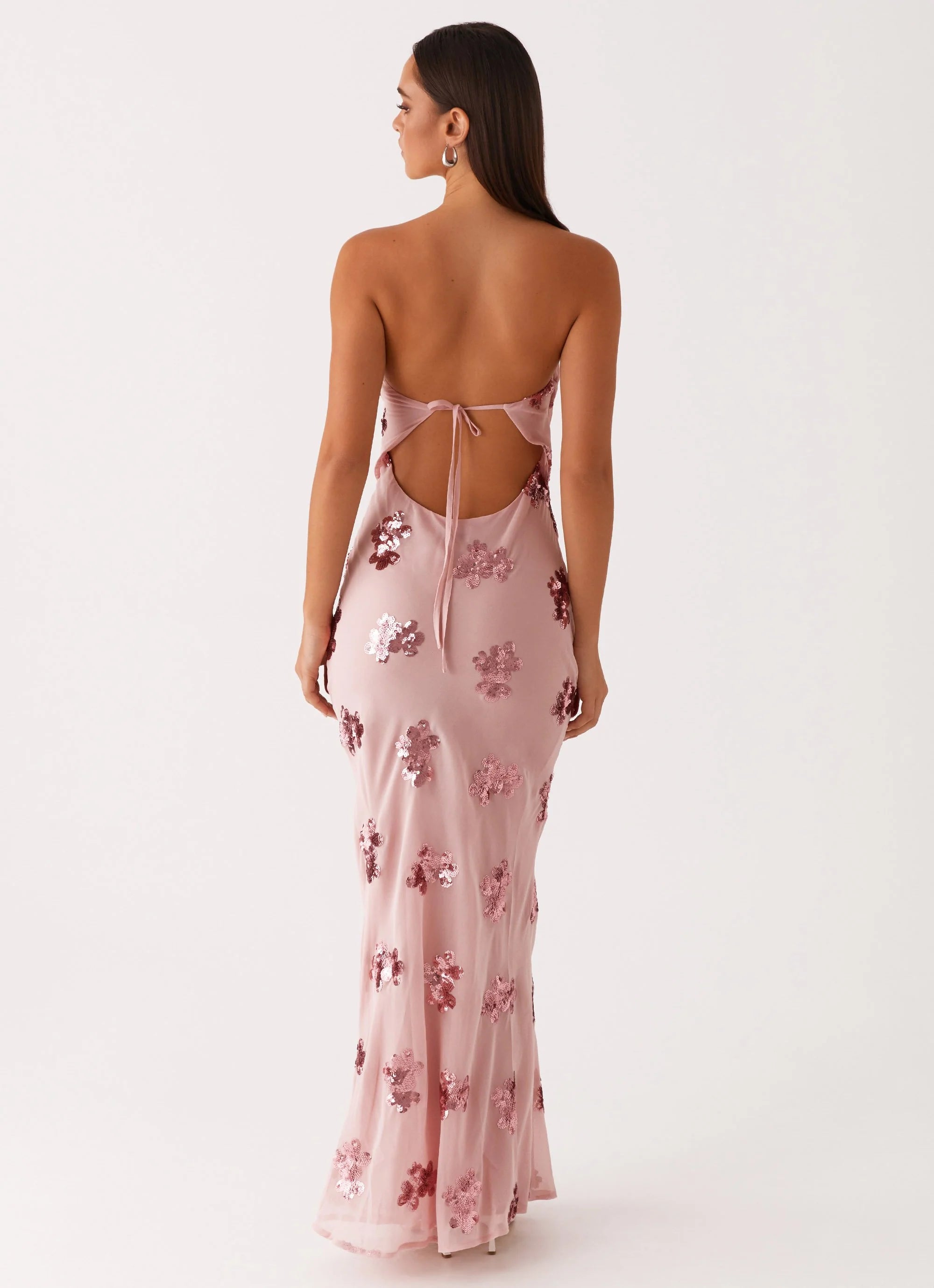 Sweet Escape Sequin Maxi Dress - Baby Pink