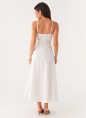 Noosa Midi Dress - White