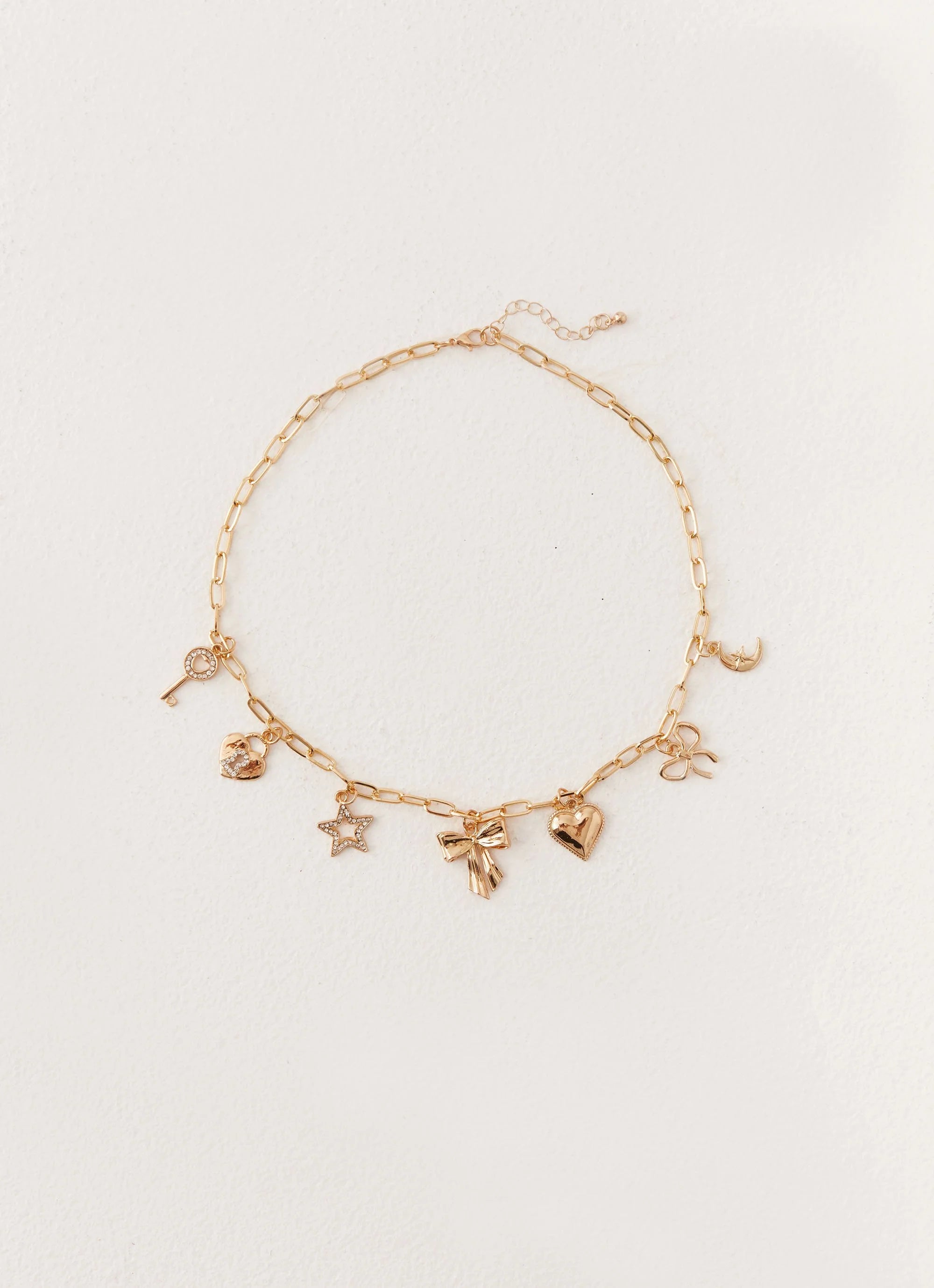 Celia Charm Necklace - Gold