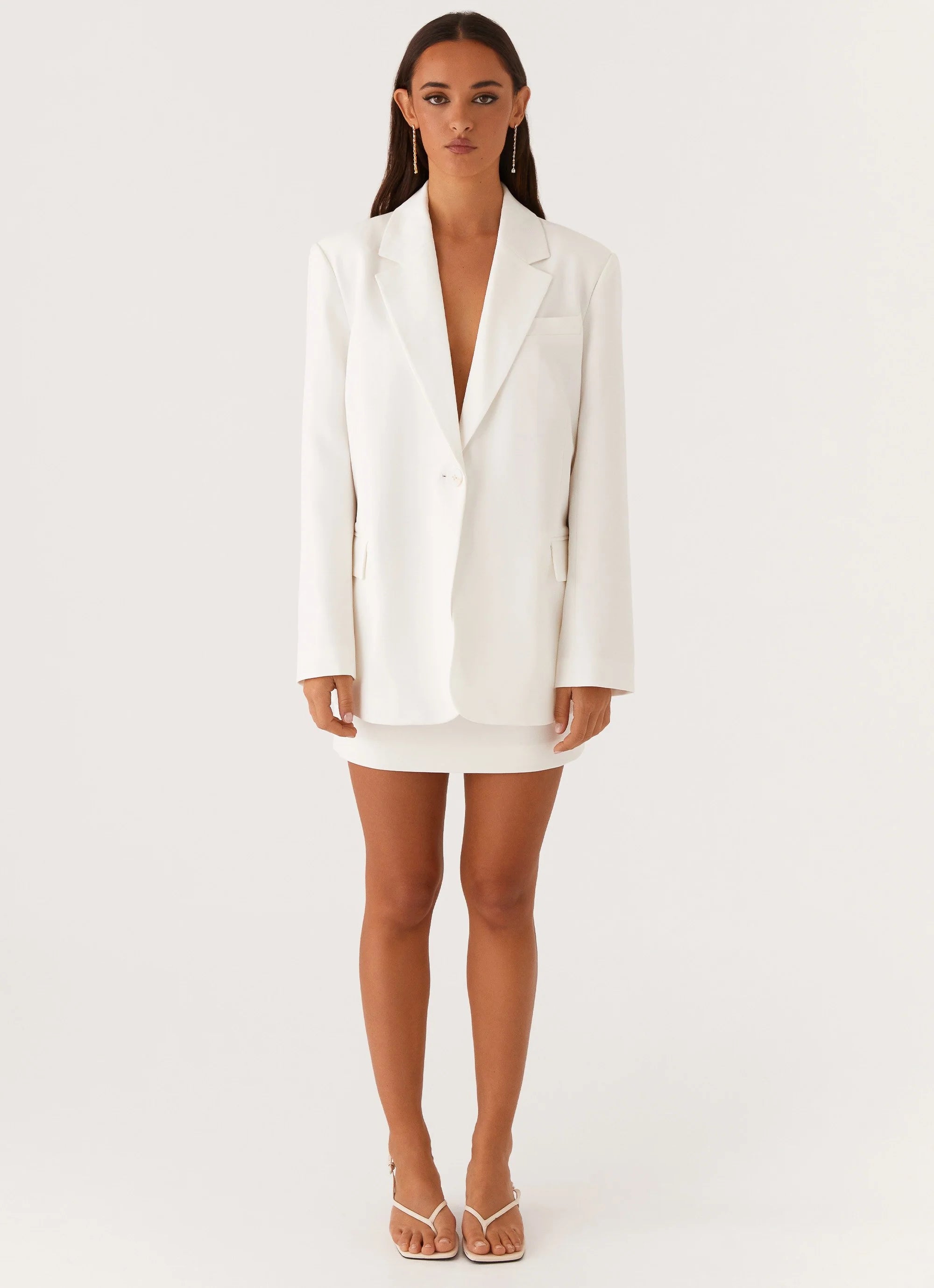 Concrete Jungle Oversized Blazer - Off White