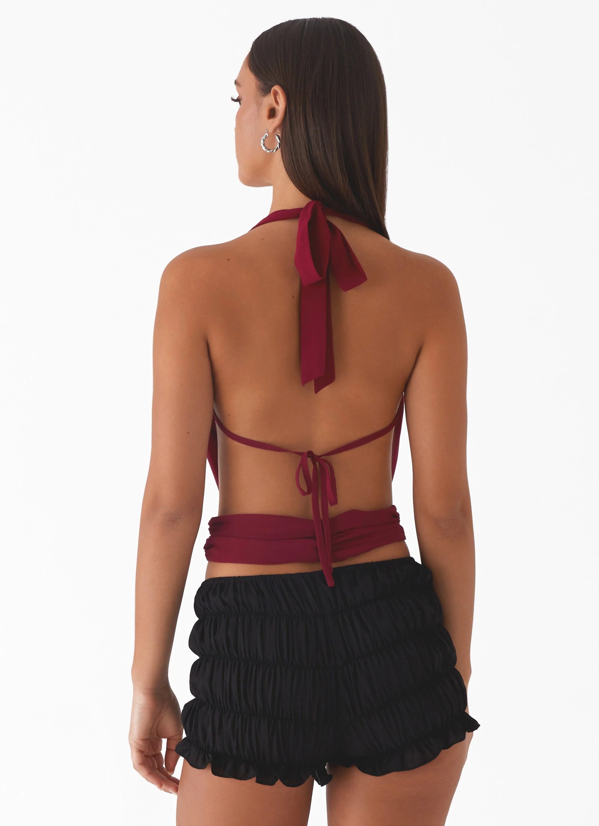 Sawyer Mesh Top - Maroon