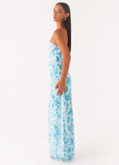 Prism Beaded Maxi Dress - Blue