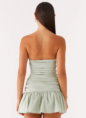 Carmel Mini Dress - Sage