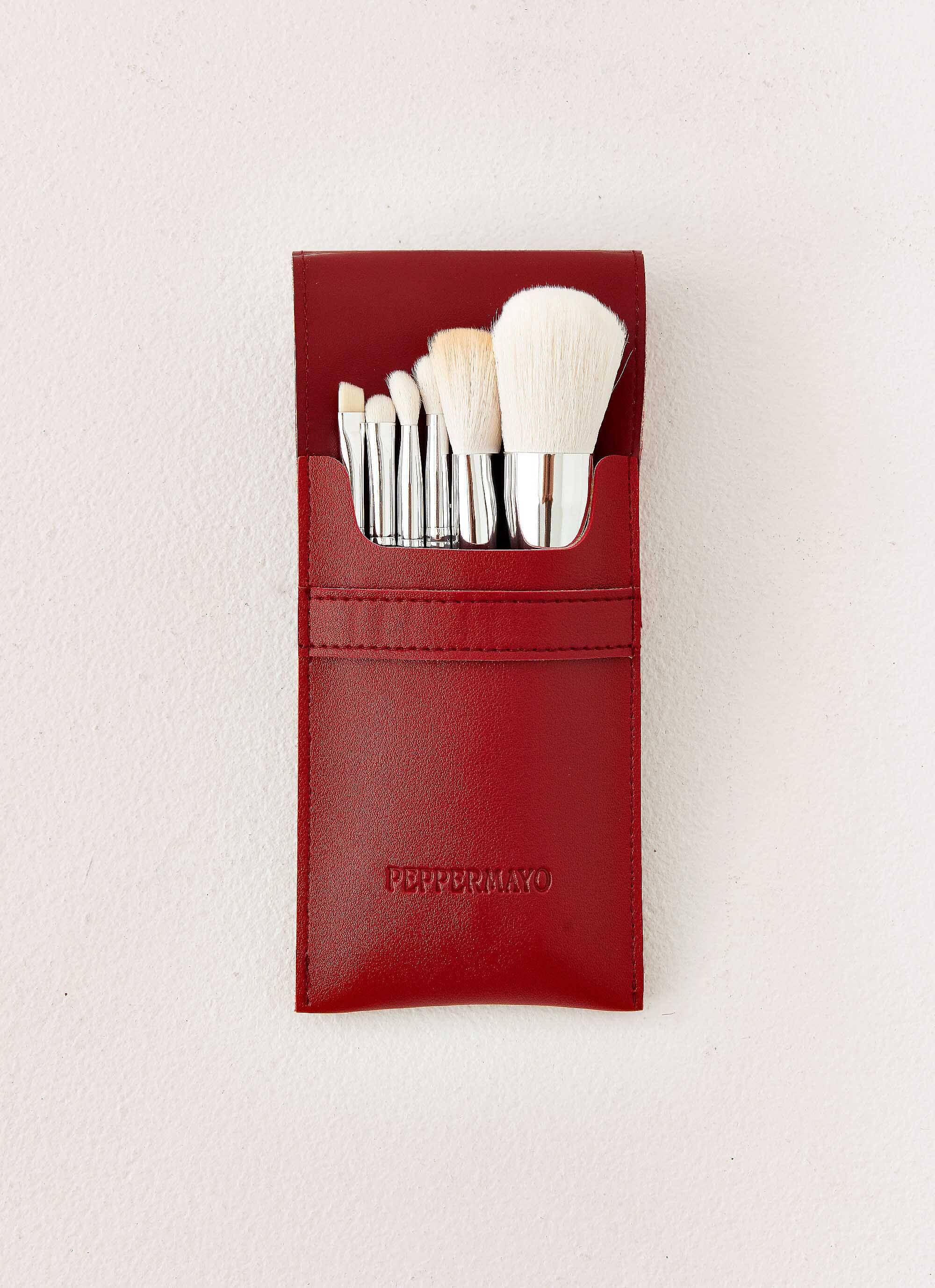 Galaxycond Makeup Brushes - Red