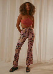 Disco Lovers Pants - Floral Print