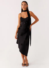 Goldie Midi Dress - Black