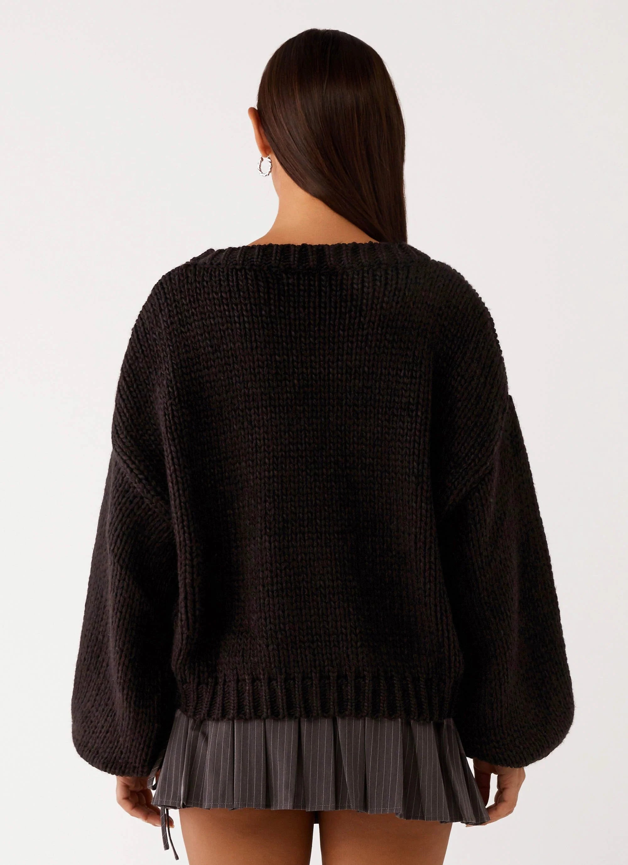 Costella Knit Sweater - Black