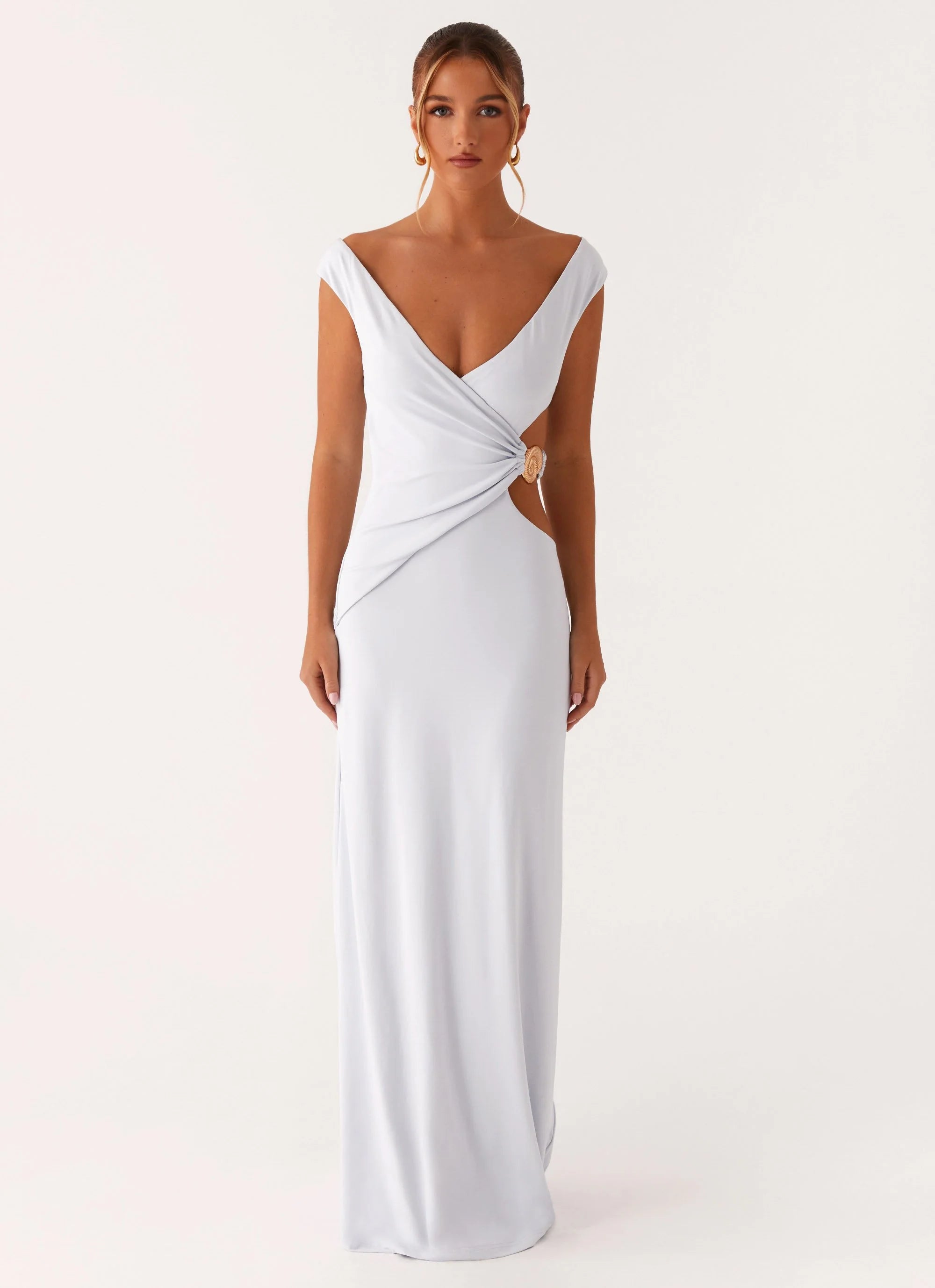 Romane Maxi Dress - Pale Blue