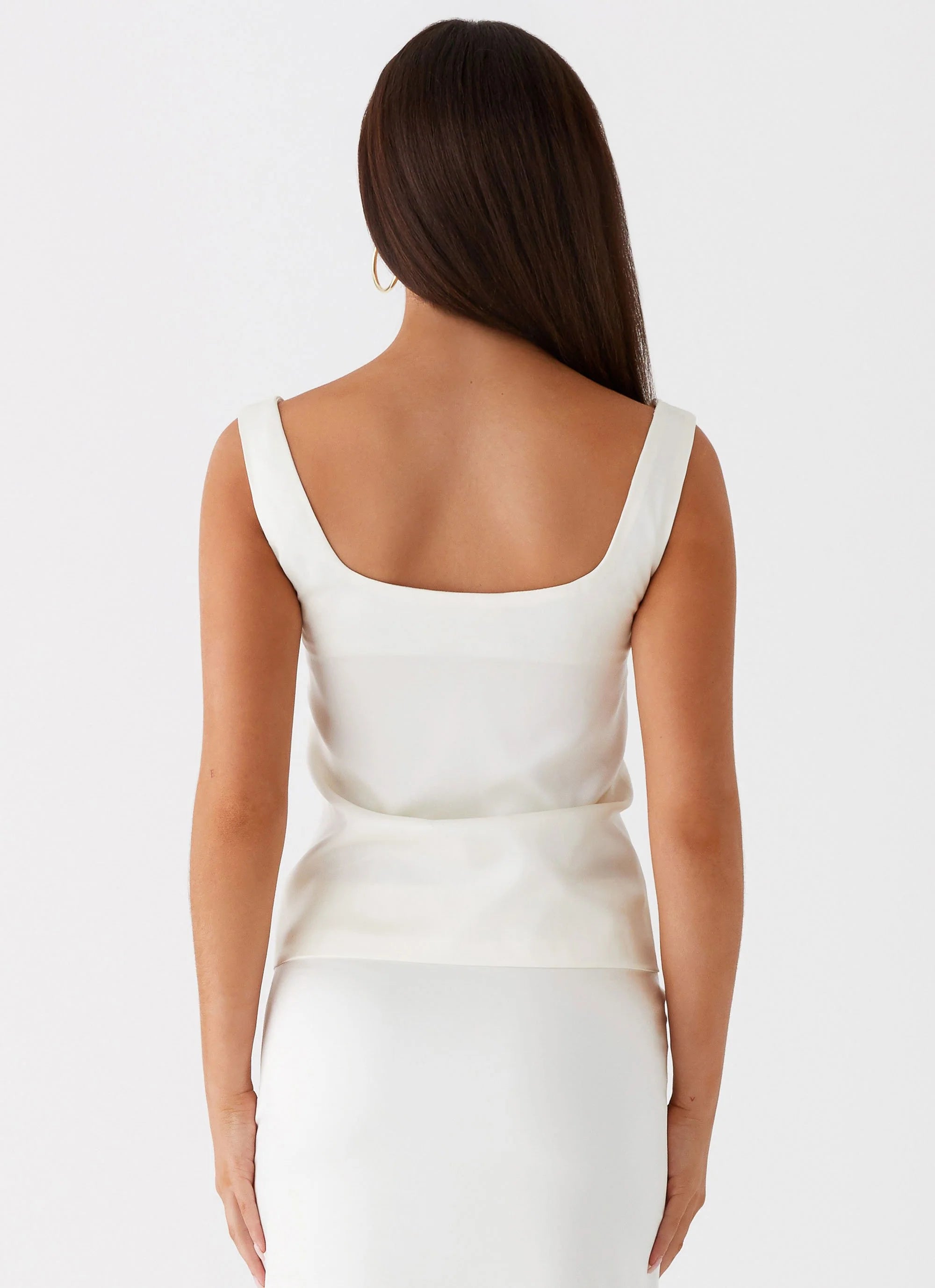 Golden Skies Bustier Panel Top - Ivory