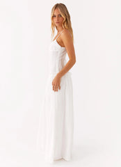 Jacinda Drop Waist Maxi Dress - Ivory