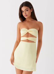 Tianna Mini Dress - Yellow