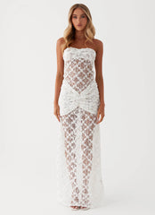 Ottilie Lace Maxi Dress - White