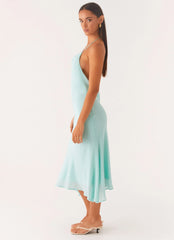 Deep Dive Midi Dress - Pale Blue