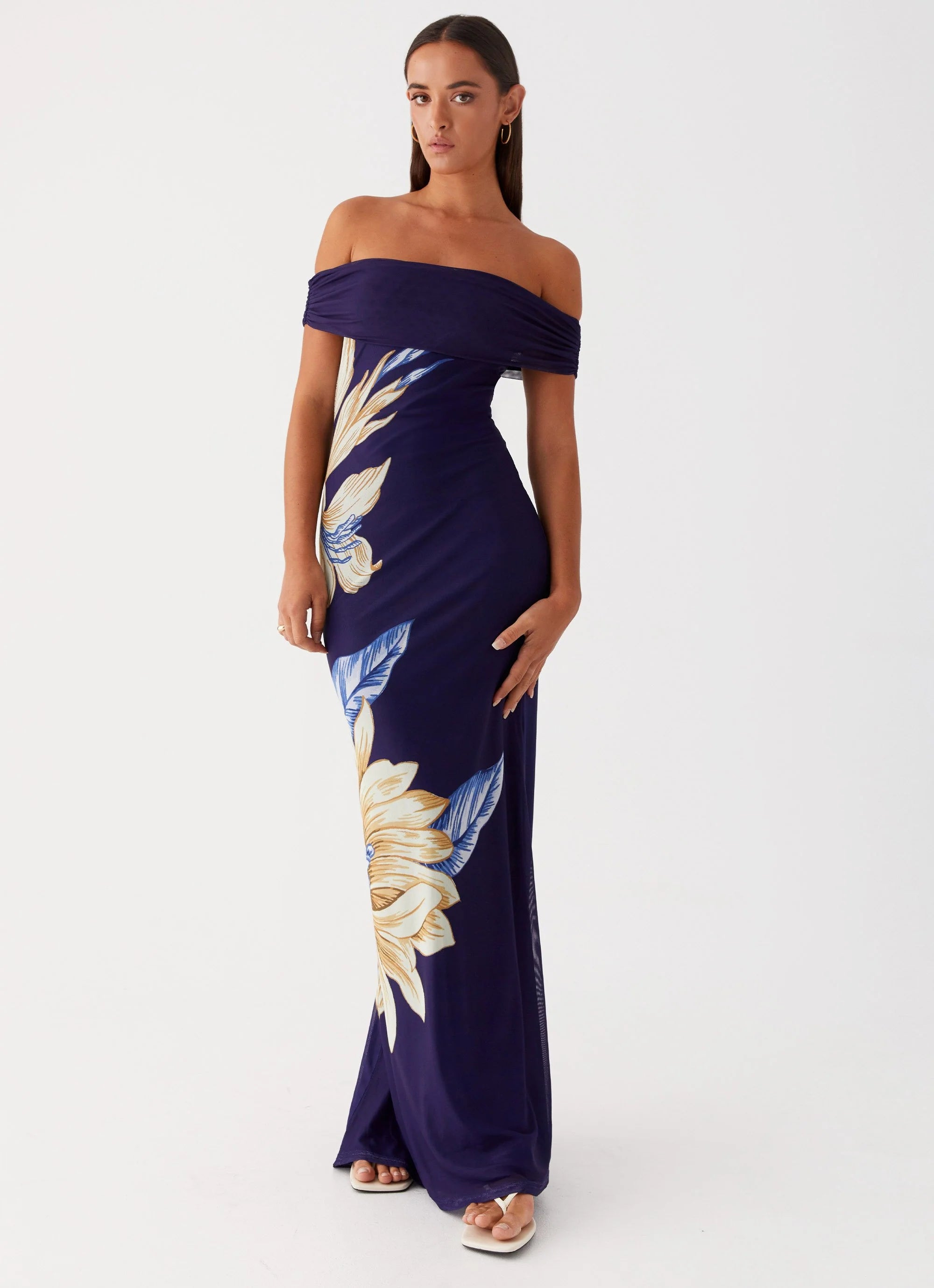 Got Your Attention Maxi Dress - Navy