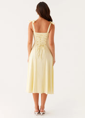 Adela Midi Dress - Yellow