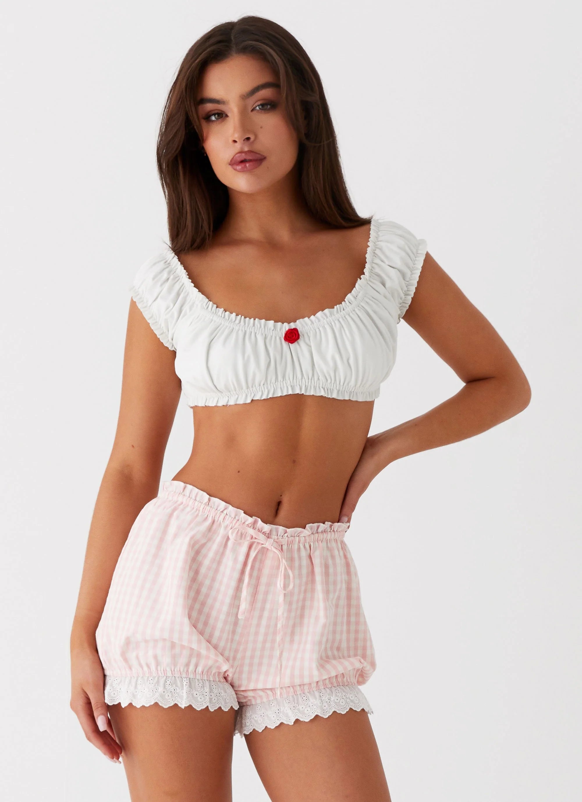 Marcella Crop Top - White