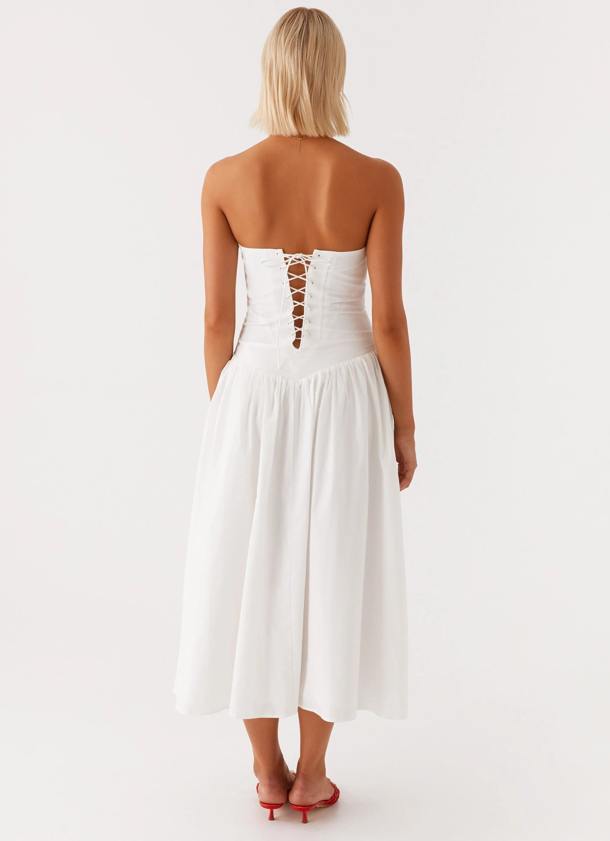 Larnie Midi Dress - White