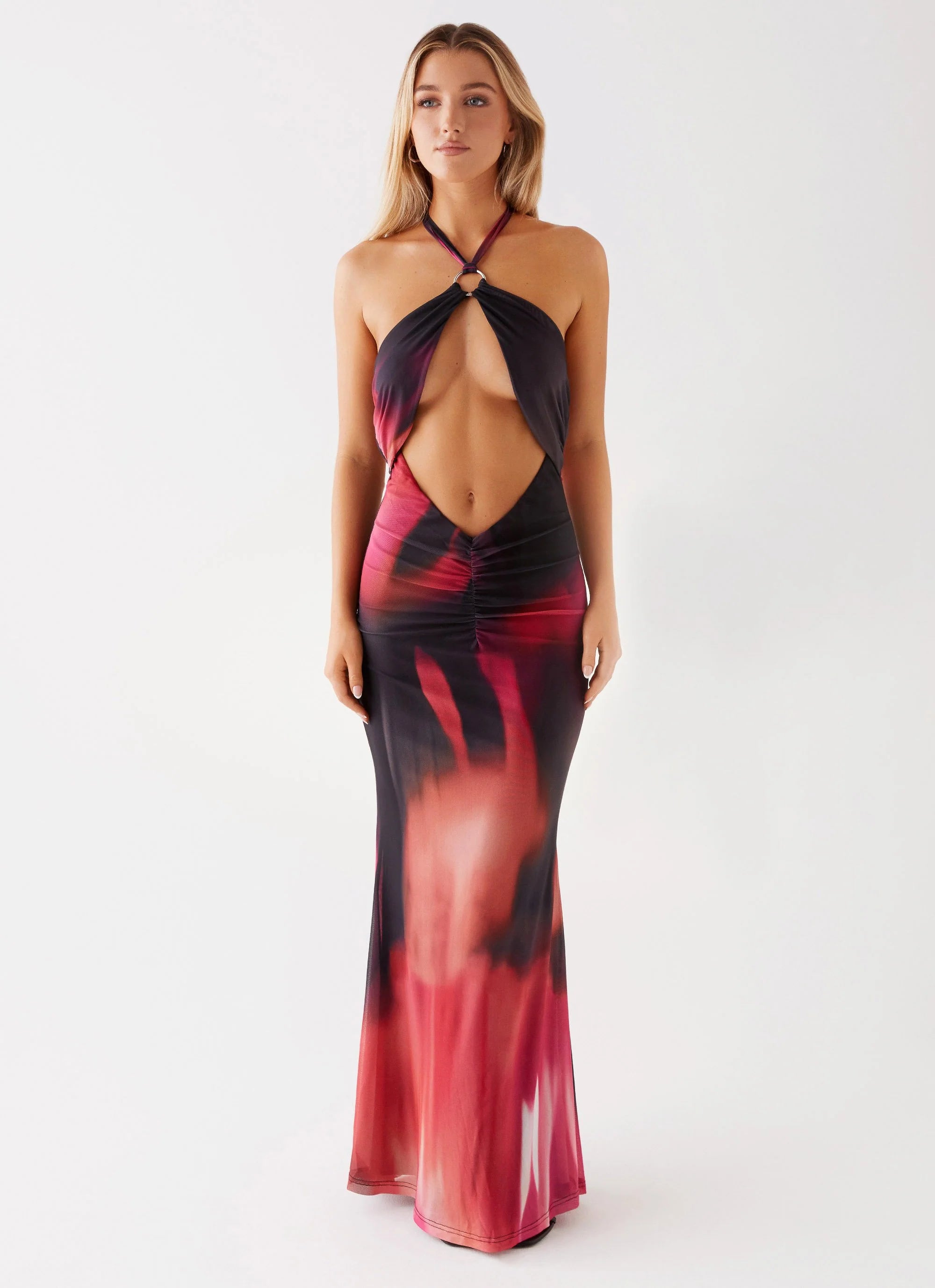 Rheanna Maxi Dress - Pink Print