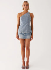 Maysa Denim Top - Blue