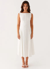 Maylah Midi Dress - White