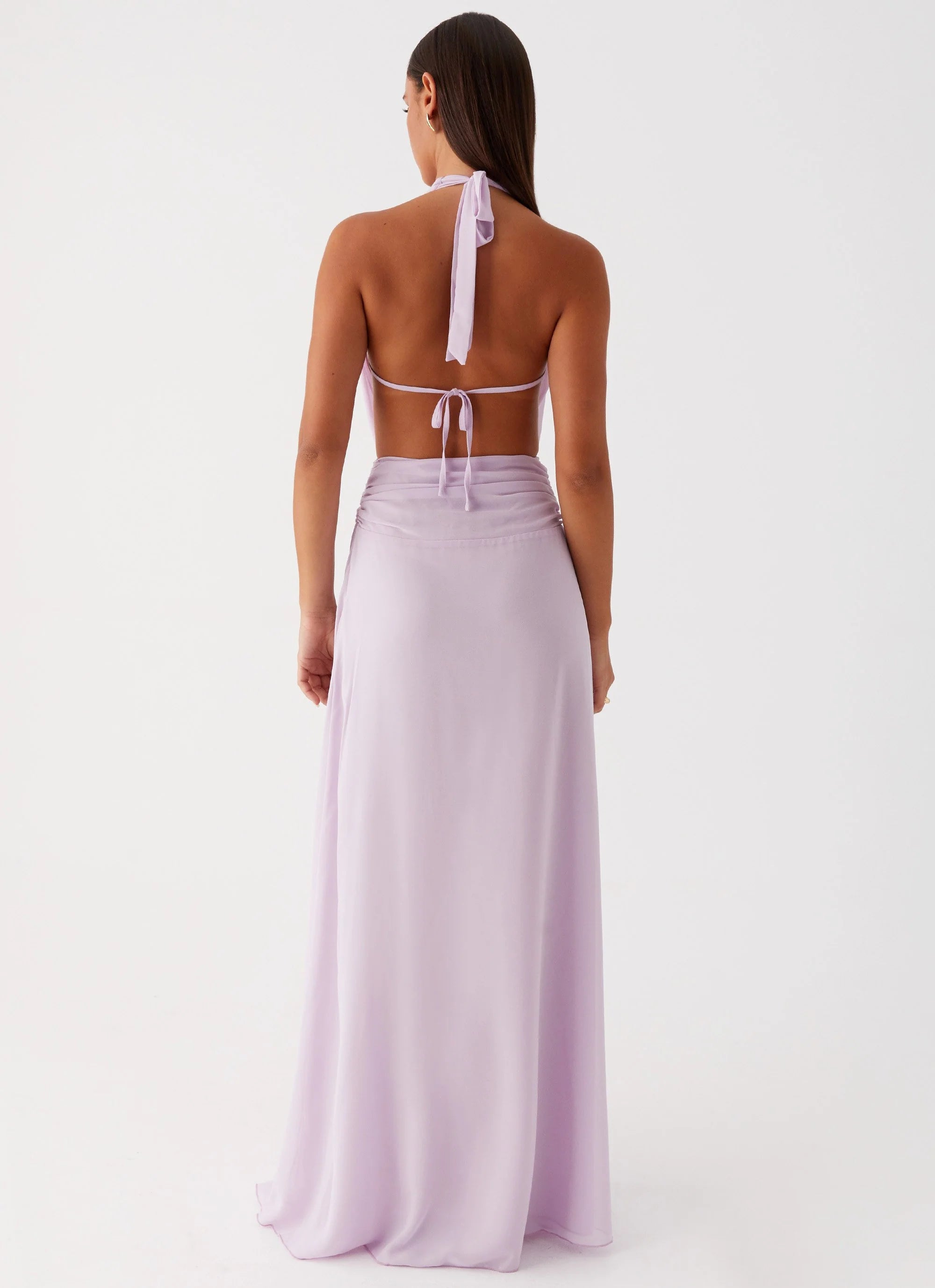 Elysia Chiffon Maxi Dress - Lilac