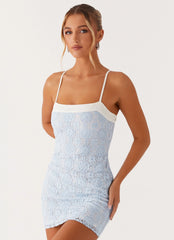 For Keeps Mini Dress - Blue