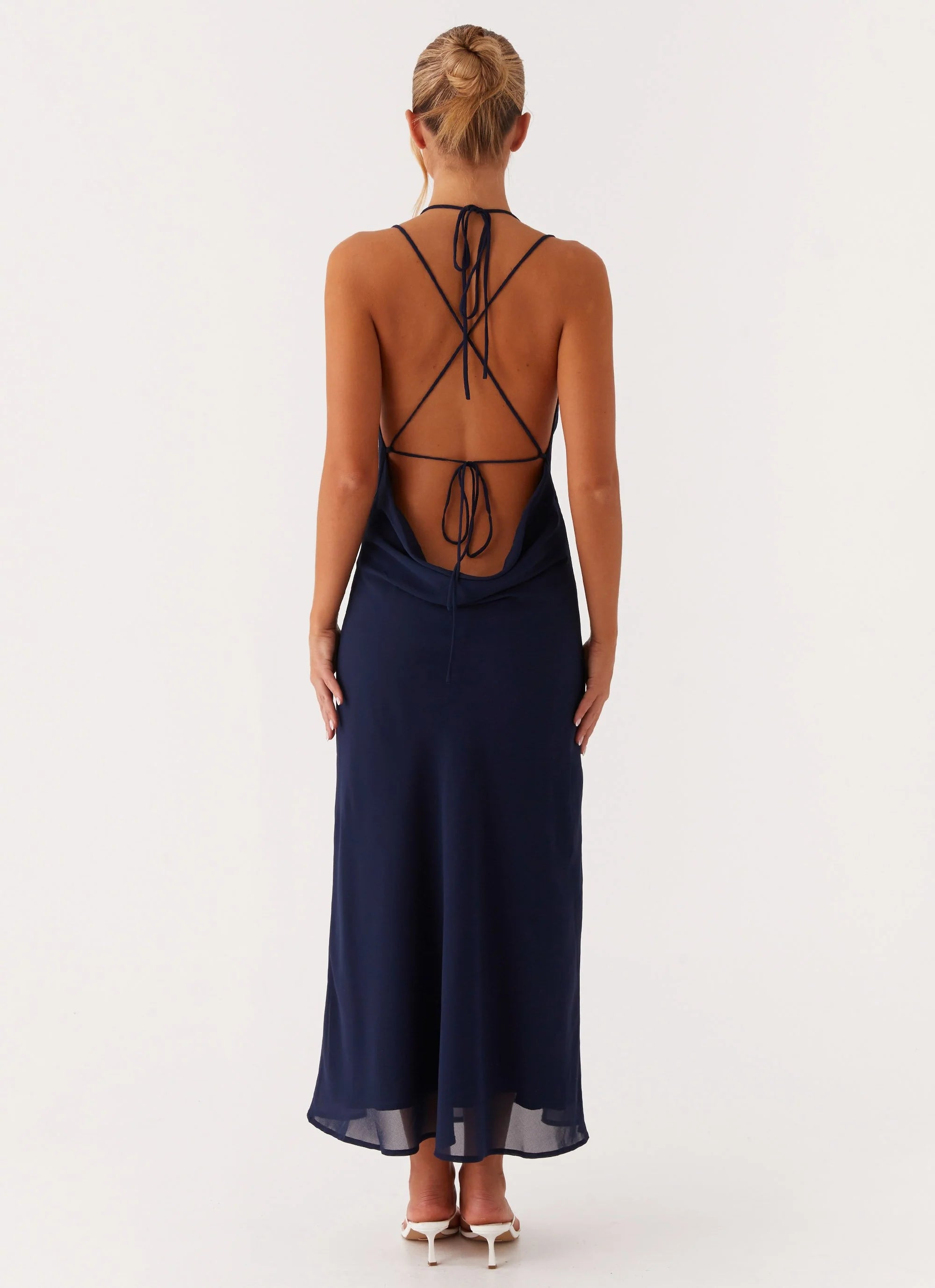 Clover Club Maxi Dress - Navy