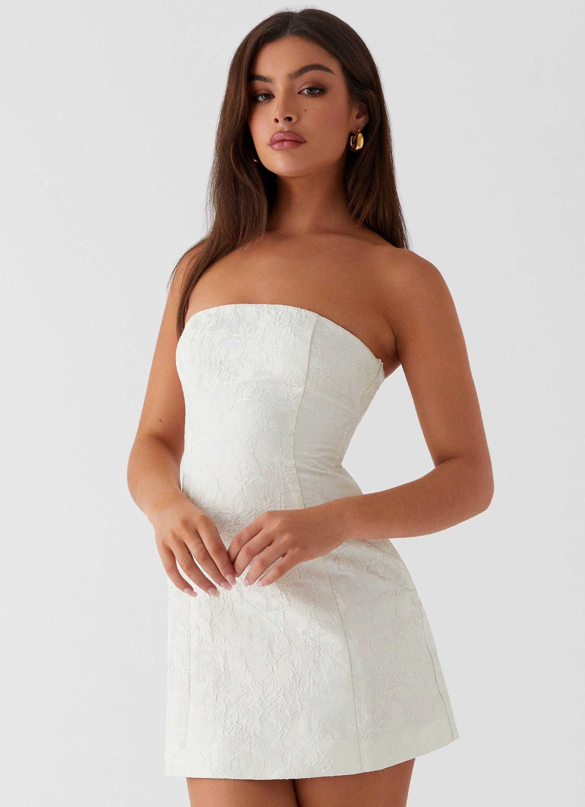 Eternity Strapless Mini Dress - Ivory