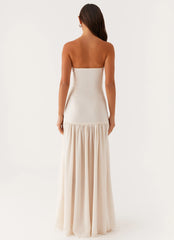 Eden Strapless Maxi Dress - Ivory