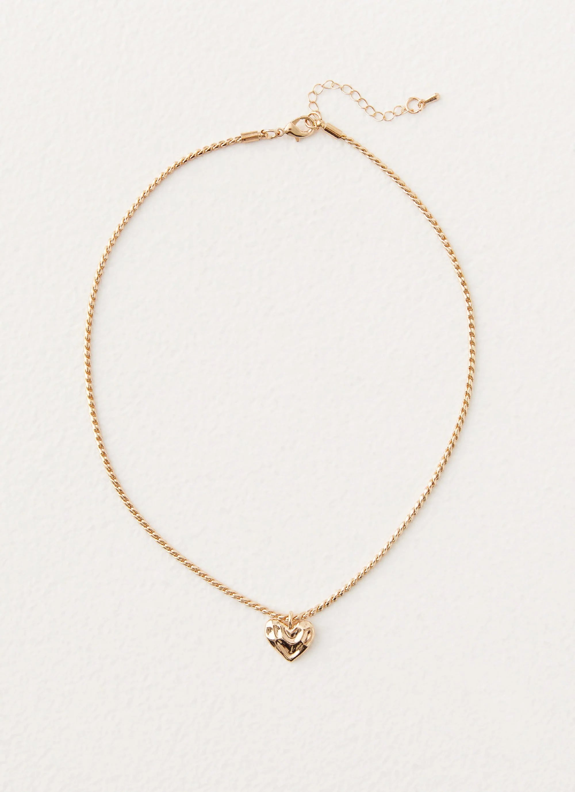 Pending Heart Necklace - Gold