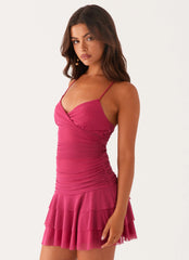 Emily Mini Dress - Fuchsia