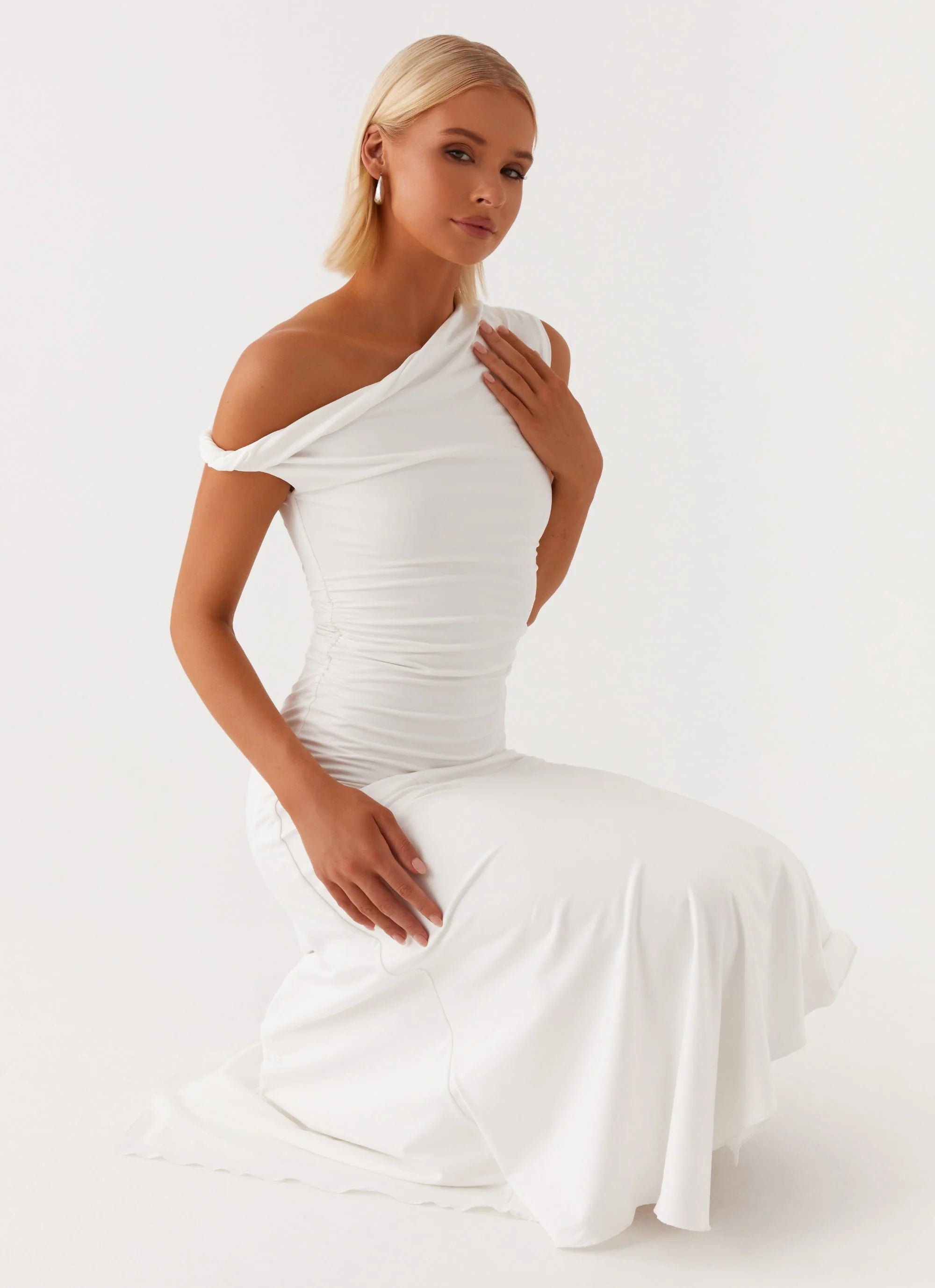 Byron Midi Dress - White