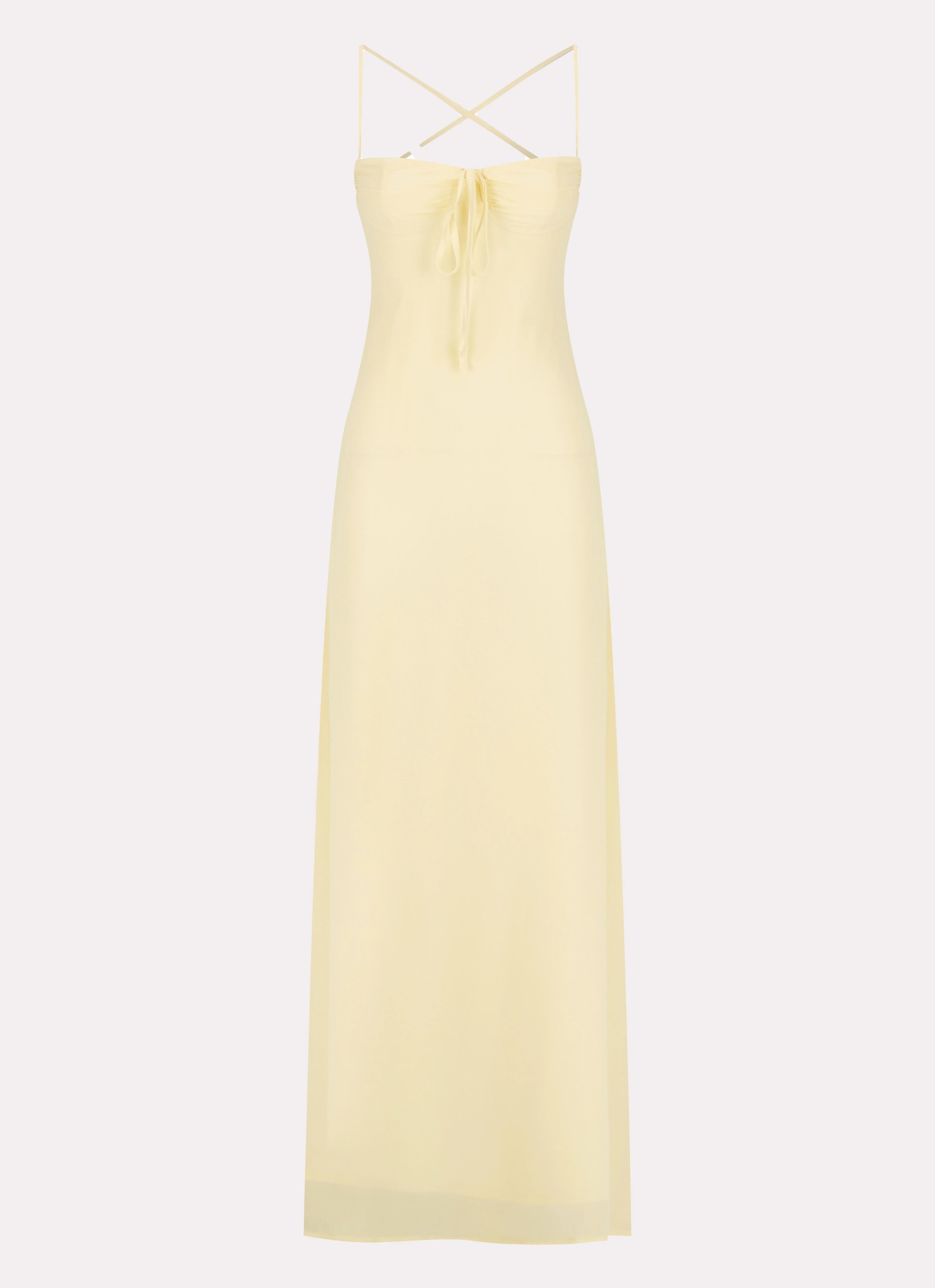 Aveline Bustier Maxi Dress - Yellow