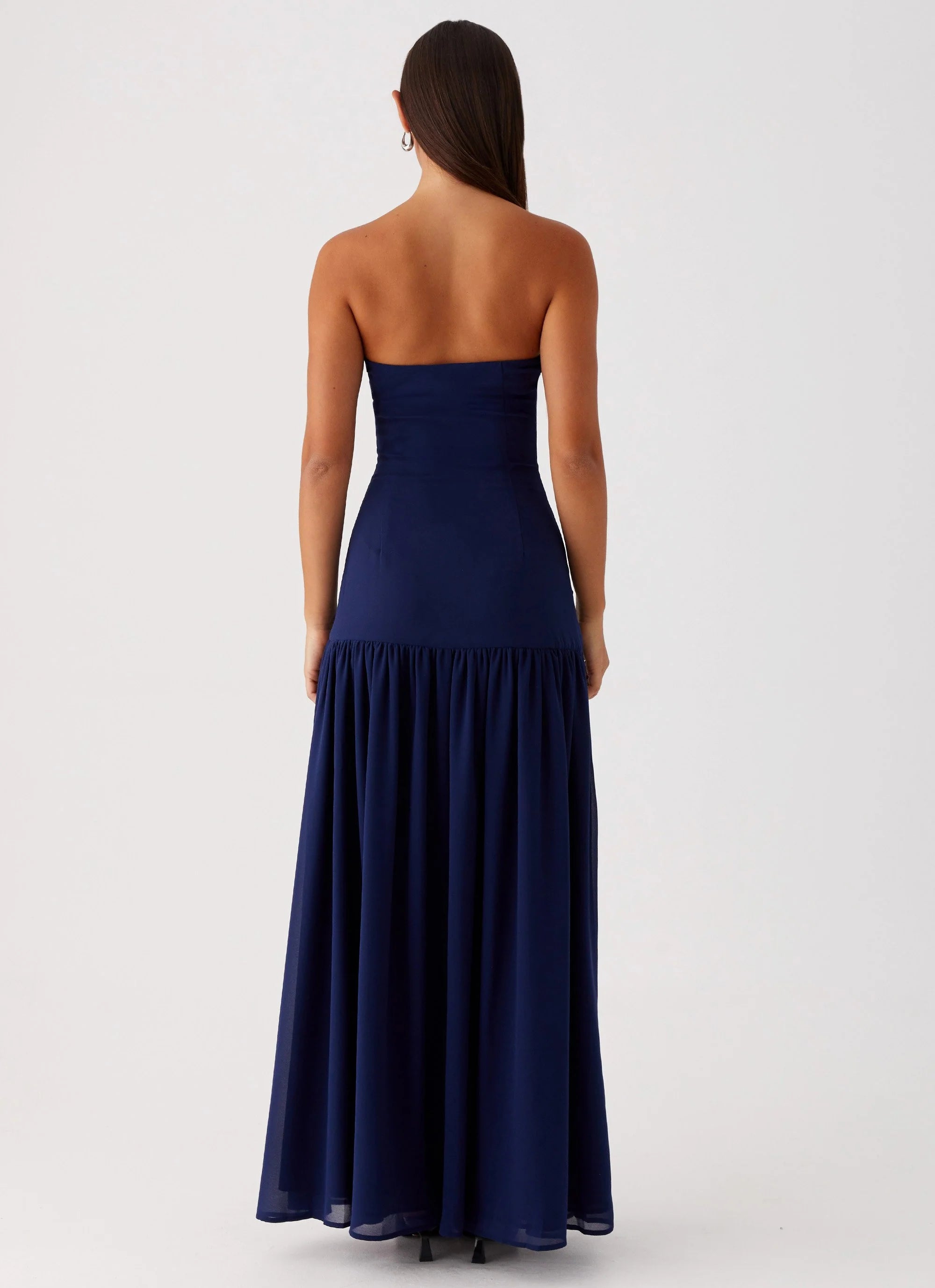 Eden Strapless Maxi Dress - Navy