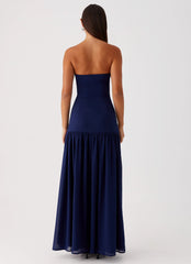 Eden Strapless Maxi Dress - Navy