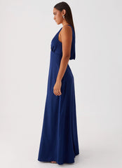 Winnie Cowl Back Maxi Dress - Navy