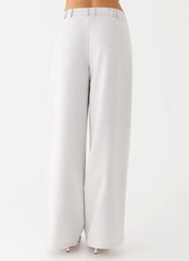 Asha Low Rise Pants - Ivory