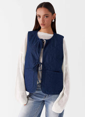 Kennedy Denim Vest - Indigo