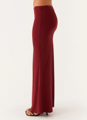 Alix Maxi Skirt - Mulberry